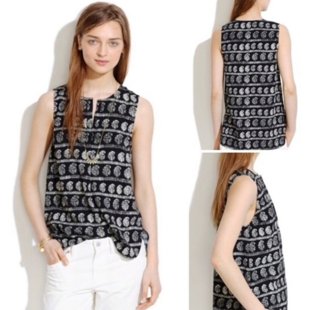 Madewell Novella Tank Moroccan Stripe Tank Size XS